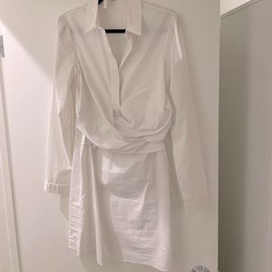White shirt dress